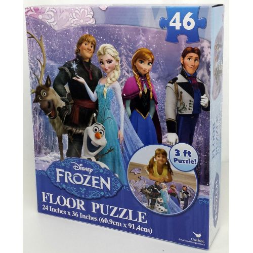 디즈니 [아마존베스트]Disney Frozen Floor Puzzle (46-Piece) 24 x 36 Styles Will Vary