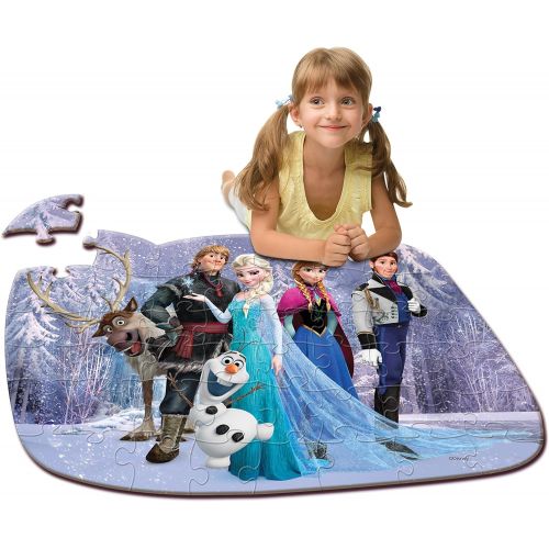 디즈니 [아마존베스트]Disney Frozen Floor Puzzle (46-Piece) 24 x 36 Styles Will Vary