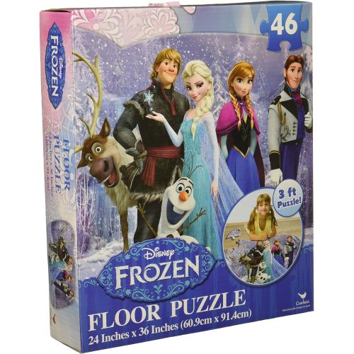 디즈니 [아마존베스트]Disney Frozen Floor Puzzle (46-Piece) 24 x 36 Styles Will Vary
