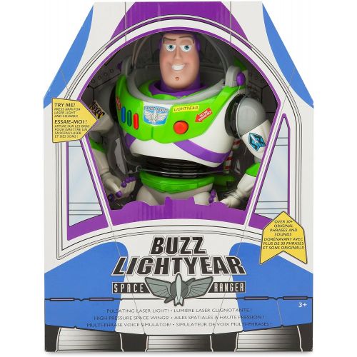 디즈니 [아마존베스트]Buzz Lightyear Interactive Talking Action Figure - 12 Inch (Original Phrases and Sounds) Disney