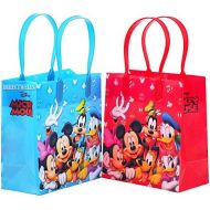 [아마존베스트]Disney Mickey Mouse and Friends Character 12 Premium Quality Party Favor Reusable Goodie Small Gift Bags