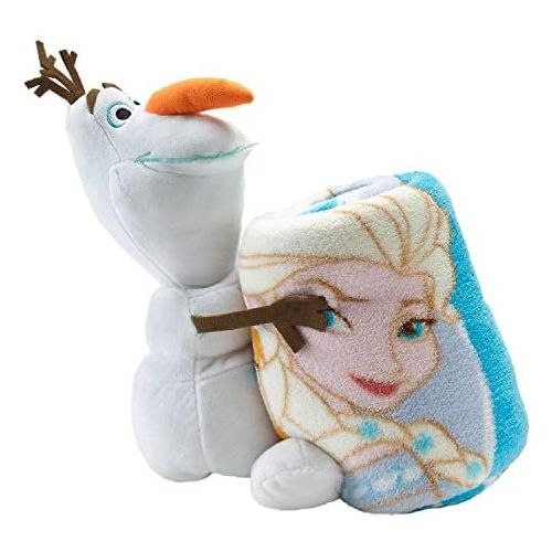 디즈니 [아마존베스트]Disneys Frozen Olaf Hugger and Elsa Anna Throw Set