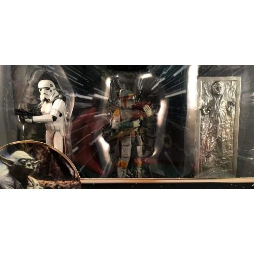 디즈니 [아마존베스트]Disney Star Wars Collectible Figures Toy Playset Theme Park Exclusive - The Empire Strikes Back - Luke Skywalker, R2-D2, Yoda, Stormtrooper, Han Solo, Boba Fett