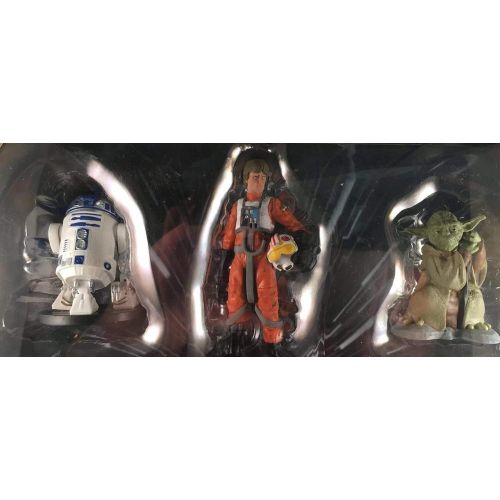 디즈니 [아마존베스트]Disney Star Wars Collectible Figures Toy Playset Theme Park Exclusive - The Empire Strikes Back - Luke Skywalker, R2-D2, Yoda, Stormtrooper, Han Solo, Boba Fett