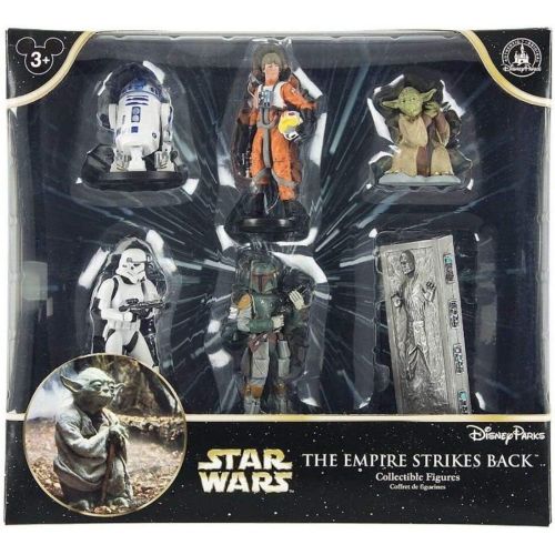 디즈니 [아마존베스트]Disney Star Wars Collectible Figures Toy Playset Theme Park Exclusive - The Empire Strikes Back - Luke Skywalker, R2-D2, Yoda, Stormtrooper, Han Solo, Boba Fett