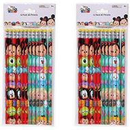[아마존베스트]2-Pack Set 12ct Disney Tsum Tsum Wood #2 Pencils (24 Total)