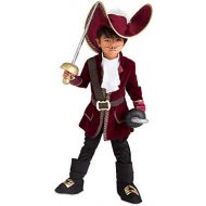 [아마존베스트]Disney Captain Hook Costume for Kids - Peter Pan Size 9/10 Red