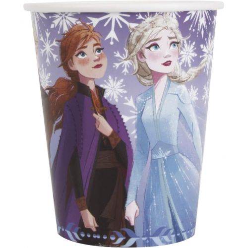 디즈니 [아마존베스트]Disney Frozen Birthday Party Supplies Pack Including Cake & Lunch Plates, Cutlery, Cups, Napkins (8 Guests)