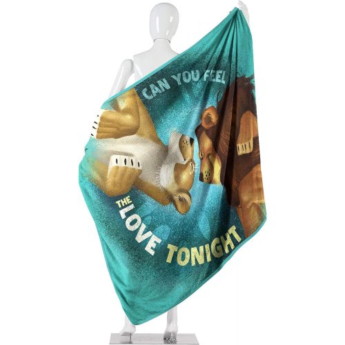 디즈니 [아마존베스트]Disneys The Lion King, Feel The Love Micro Raschel Throw Blanket, 46 x 60, Multi Color