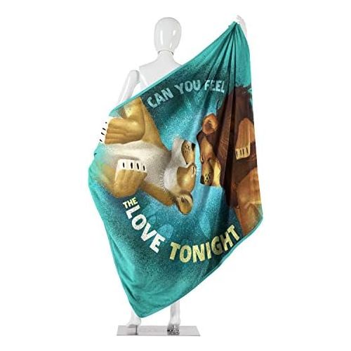 디즈니 [아마존베스트]Disneys The Lion King, Feel The Love Micro Raschel Throw Blanket, 46 x 60, Multi Color