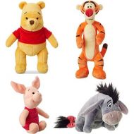 [아마존베스트]Disney Store Original Winnie The Pooh Mini Bean Plush Doll Set - Tigger, Eeyore, Piglet and Pooh