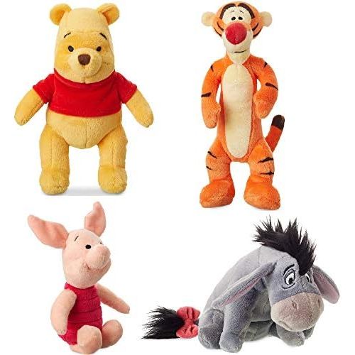 디즈니 [아마존베스트]Disney Store Original Winnie The Pooh Mini Bean Plush Doll Set - Tigger, Eeyore, Piglet and Pooh
