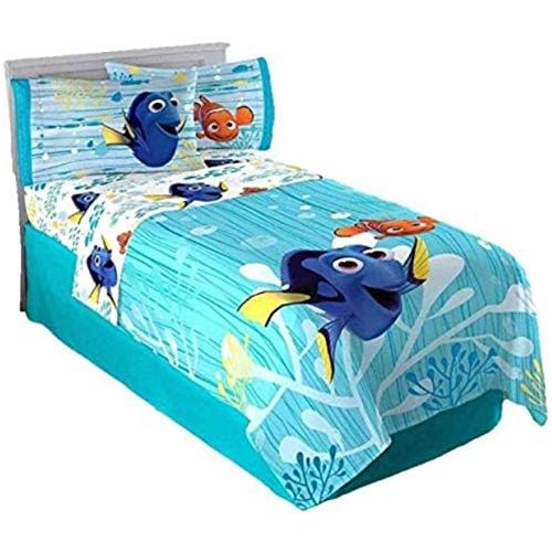 디즈니 [아마존베스트]Disney Pixar Finding Dory 3 Piece Twin Sheet Set