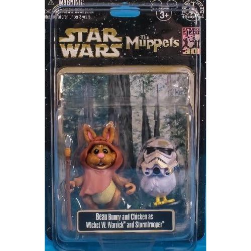 디즈니 [아마존베스트]Disney Star Wars Weekends 2013 Muppets Bunny Bean and Camille as Wicket the Ewok and Stormtrooper Action Figure 2-Pack - Exclusive Limited Edition