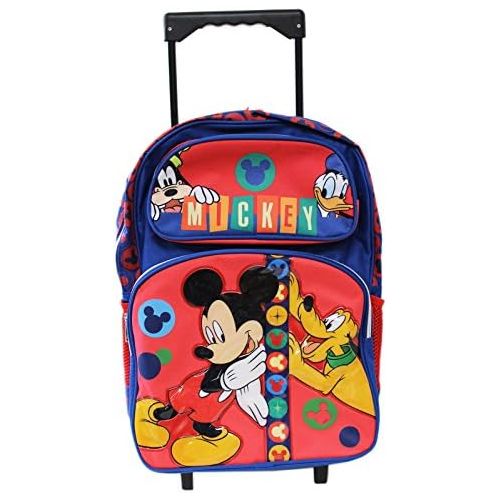 디즈니 [아마존베스트]Amazon.com | Disney Mickey Mouse and Friends 16 School Rolling Backpack | Kids Backpacks