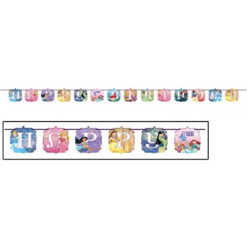 디즈니 [아마존베스트]Disney Princess Dream Big Kids Birthday Party Jumbo Add An Age Letter Banner 10 Ft. (1ct)