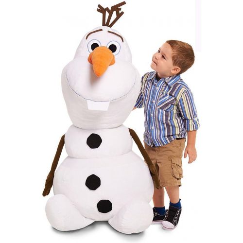 디즈니 [아마존베스트]Disney Frozen Olaf Super Jumbo Plush 48 4 Tall Stuffed Snowman Display