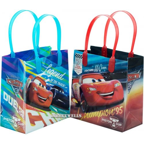 디즈니 [아마존베스트]Disney Car Mcqueen Lightning 12 Premium Quality Party Favor Reusable Goodie Small Gift Bags 6