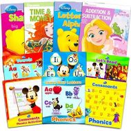 [아마존베스트]Disney Princess Activity Workbooks - Set of 4 - Preschool Pre-k Kindergarten 1st Grade Workbooks. Learn; Phonics, Alphabet, Letters, Writing, Reading, Spelling, Numbers, Phonics &
