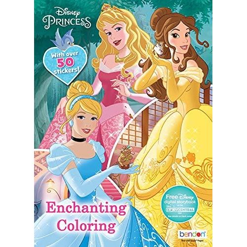 디즈니 [아마존베스트]Disney Princess Coloring Book Super Set -- Bundle Includes 4 Disney Princess Books Filled with Over 600 Stickers and Activities (Party Set)