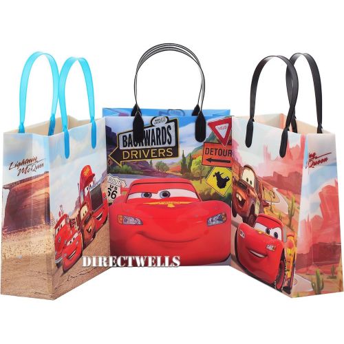 디즈니 [아마존베스트]Disney Car Authentic Licensed 12 Party Favor Reusable Goodie Medium Gift Bags 8