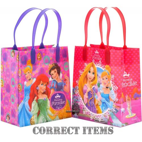 디즈니 [아마존베스트]Disney Princess Paradise Reusable Party Favor Goodie Small Gift Bags (12 Bags)