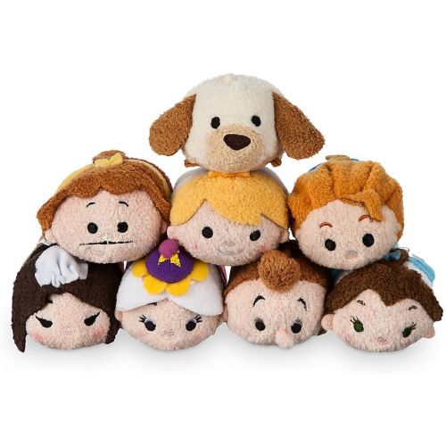 디즈니 [아마존베스트]Disney Beauty and The Beast Tsum Tsum Plush Set - Small Tote - 10 Inch - Plus 8 Minis - 3 1/2 Inch