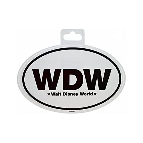 디즈니 [아마존베스트]WDW Walt Disney World Oval Auto Sticker