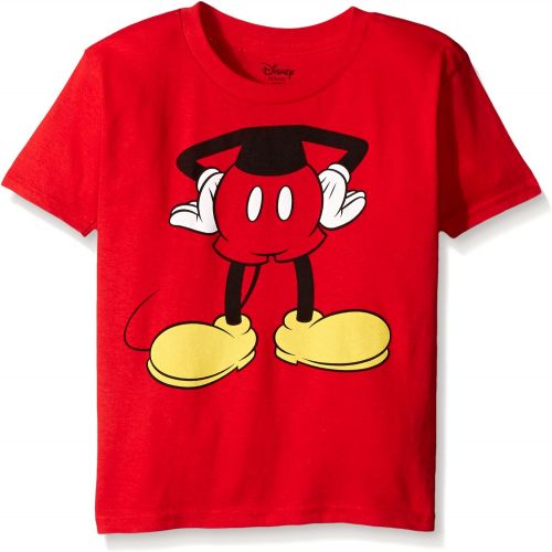 디즈니 [아마존베스트]Disney Little Boys Toddler Mickey Headless Group T-Shirt Toddler, Red, 4T