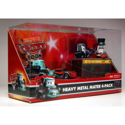 디즈니 [아마존베스트]Disney / Pixar CARS Movie Exclusive 155 Die Cast 4Pack Heavy Metal Mater Lightning McQueen, Mater, Pittys Rocky Eddie