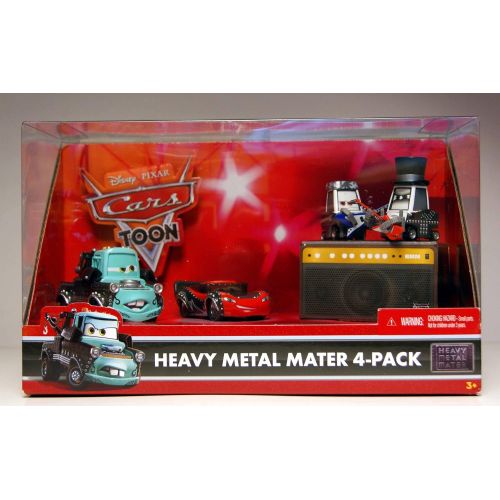 디즈니 [아마존베스트]Disney / Pixar CARS Movie Exclusive 155 Die Cast 4Pack Heavy Metal Mater Lightning McQueen, Mater, Pittys Rocky Eddie