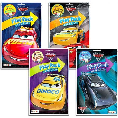 디즈니 [아마존베스트]Disney Cars Ultimate Party Favors Packs -- 6 Sets with Stickers, Coloring Books and Crayons (Party Supplies)