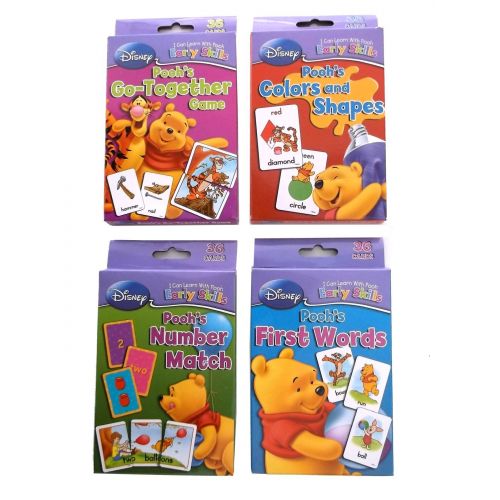 디즈니 [아마존베스트]Disney Winnie the Pooh Learning Cards (Set of 4 Decks)