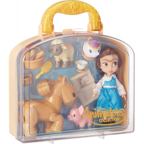 디즈니 [아마존베스트]Disney Animators Collection Belle Mini Doll Play Set - 5 Inch