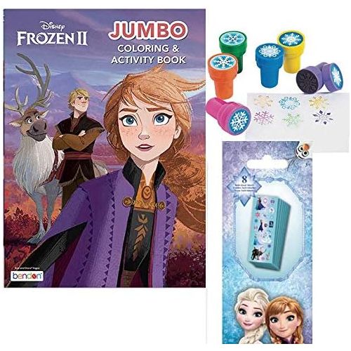 디즈니 [아마존베스트]Disney Frozen Coloring Book Activity Set with Stickers and Snowflake Stamper