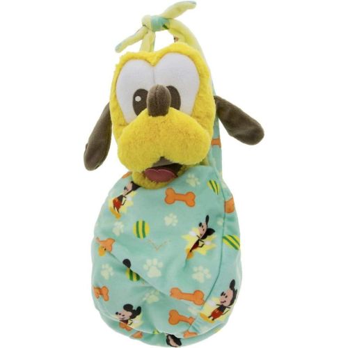 디즈니 [아마존베스트]Disney Parks Baby Pluto Dog in a Pouch Blanket Plush Doll