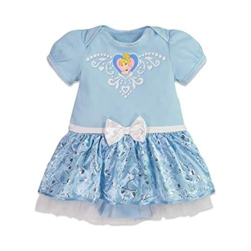 디즈니 [아마존베스트]Disney Princess Cinderella Baby Girls Costume Bodysuit Dress Headband 18-24 Months