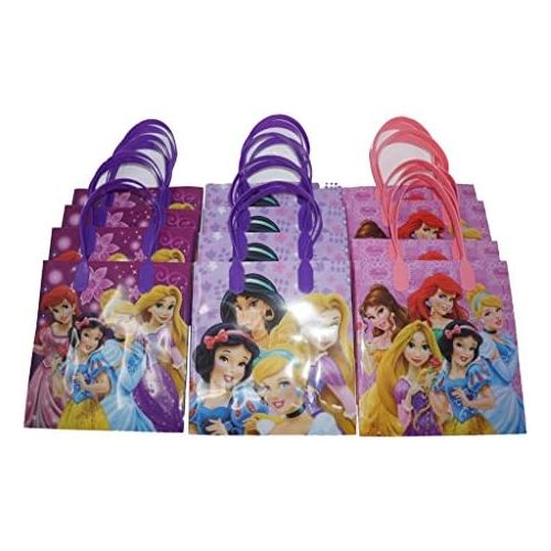 디즈니 [아마존베스트]Disney Princess Party Favor Goodie Gift Bag - 6 Small Size (12 Packs)