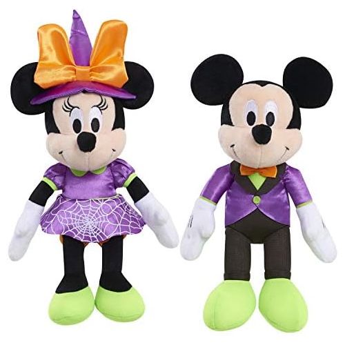 디즈니 [아마존베스트]Disney Halloween 9 Bean Plush -Mickey & Minnie (Brown Mailer)