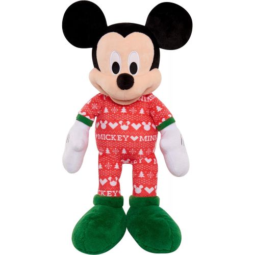 디즈니 [아마존베스트]Disney Holiday Large 19 Plush - Mickey & Minnie (Brown Mailer)
