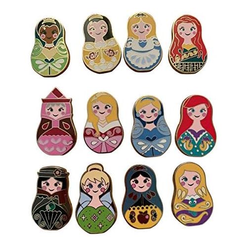 디즈니 [아마존베스트]Disney Nesting Dolls 5 Pin Collectible Packs NEW