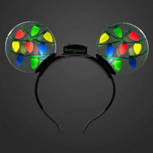 디즈니 [아마존베스트]Disney Parks Mickey Mouse Holiday Animated Glow Light-up Ears Headband