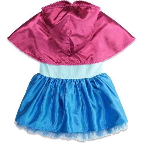 디즈니 [아마존베스트]Disney Frozen Princess Anna Toddler Girls Costume Cosplay Dress Hooded Cape 5T