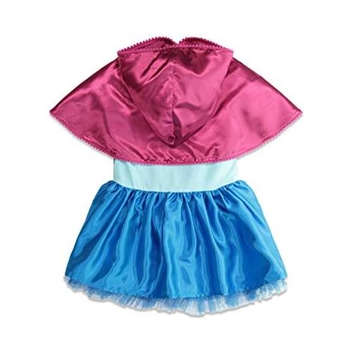 디즈니 [아마존베스트]Disney Frozen Princess Anna Toddler Girls Costume Cosplay Dress Hooded Cape 5T