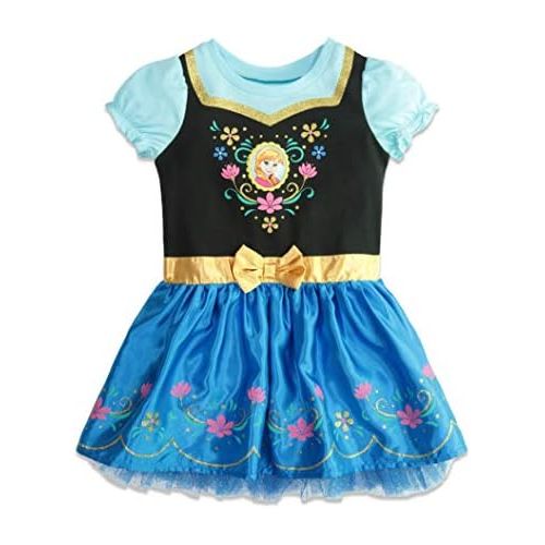 디즈니 [아마존베스트]Disney Frozen Princess Anna Toddler Girls Costume Cosplay Dress Hooded Cape 5T