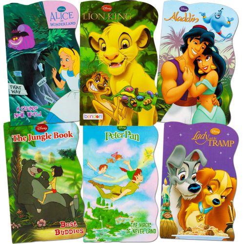 디즈니 [아마존베스트]Disney Baby Toddler Beginnings Board Books Super Set (Set of 6 Toddler Books -- Aladdin, the Aristocats, Peter Pan, the Jungle Book, Lady and the Tramp and Alice in Wonderland)