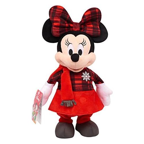 디즈니 [아마존베스트]Disney Holiday Deluxe 13 Feature Plush Minnie - Brown Mailer