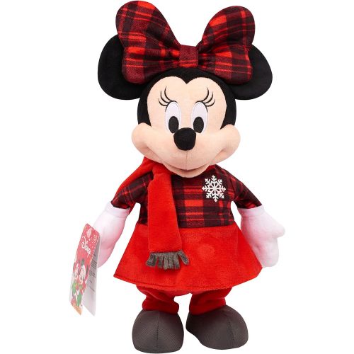 디즈니 [아마존베스트]Disney Holiday Deluxe 13 Feature Plush Minnie - Brown Mailer