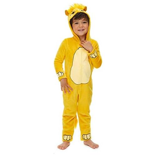디즈니 [아마존베스트]Disney Lion King Simba Baby Boys Fleece Hooded Costume Coverall 6-9 Months
