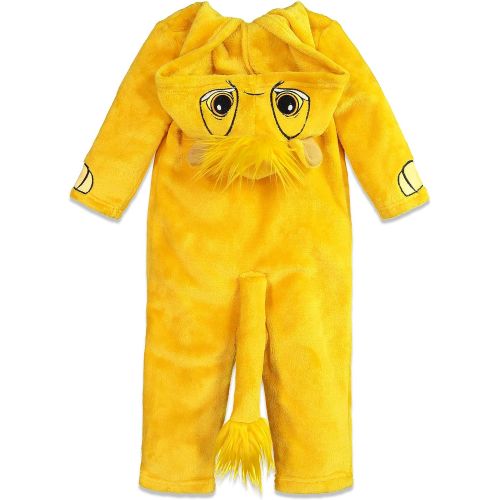 디즈니 [아마존베스트]Disney Lion King Simba Baby Boys Fleece Hooded Costume Coverall 6-9 Months